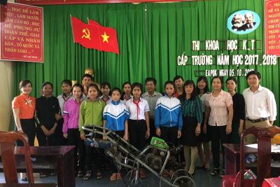 Cuộc thi nghiên cứu Khoa học kỹ thuật ở trường THCS Ngô Quyền năm học 2017-2018