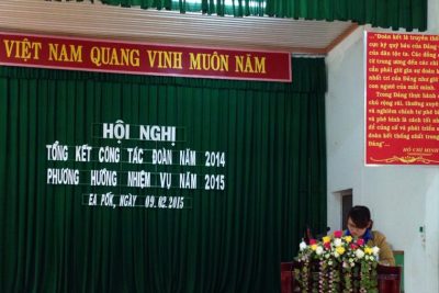 Eapốk tổ chức Hội nghị tổng kết công tác Đoàn – Hội năm 2014 và triển khai phương hướng nhiệm vụ năm 2015