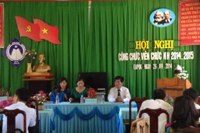 HỘI NGHỊ CÔNG CHỨC – VIÊN CHỨC NĂM HỌC 2014 – 2015